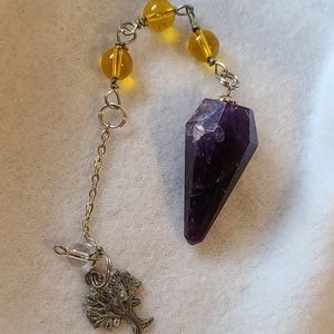 Amethyst and Citrine Pendulum!